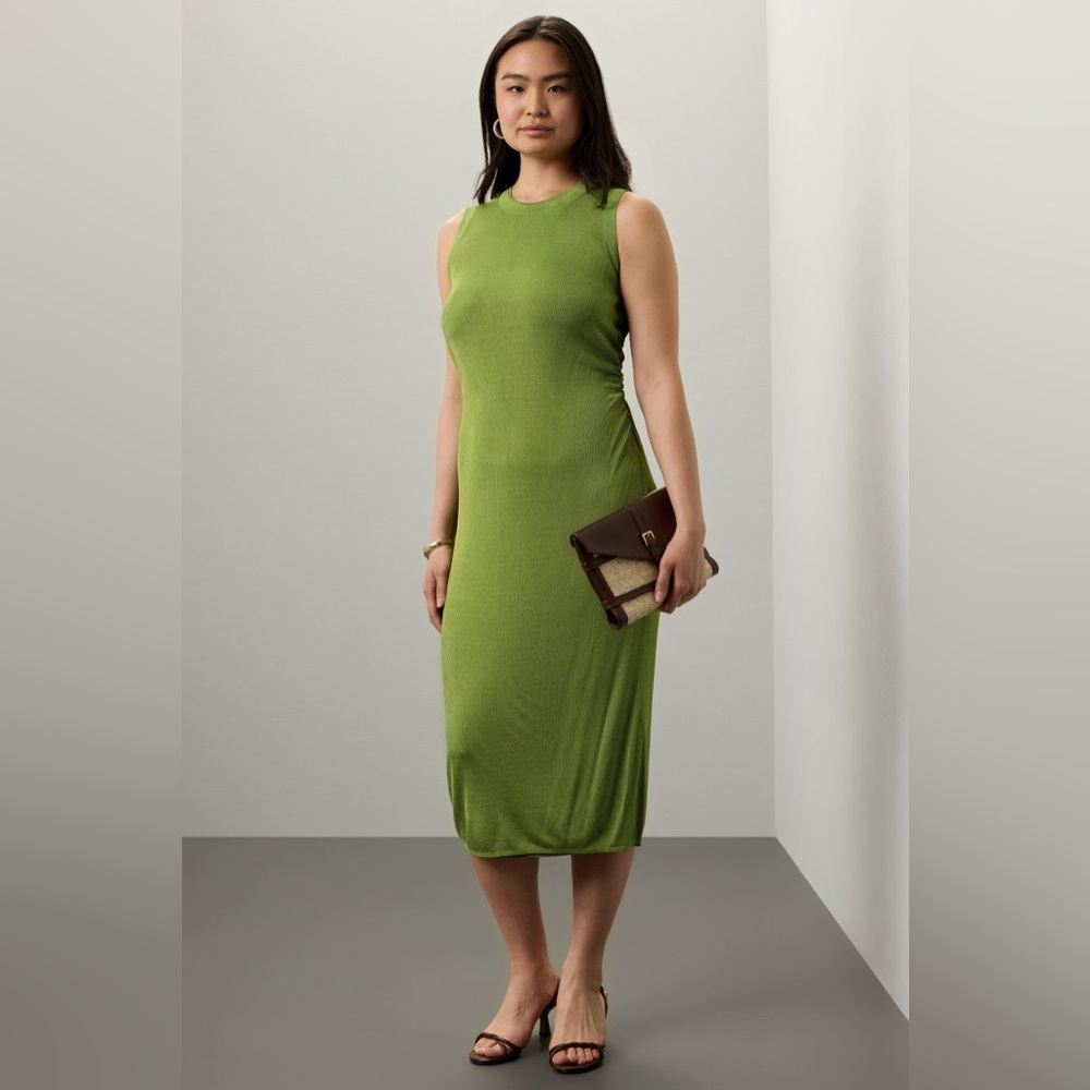 Atlein x RTR Green Knit Midi Dress - Picture 5 of 10